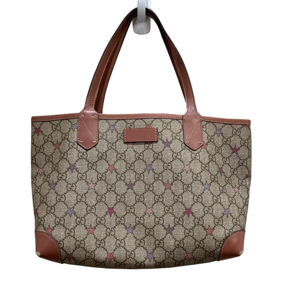 GUCCI（グッチ） 良品 GGスプリーム ポーチ付き トートバッグ 309499