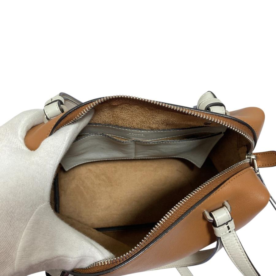 良品 CELINE セリーヌ 2WAY スモール ソフト キューブ ショルダーバッグ ハンドバッグ ブラウン レディース 古着 中古