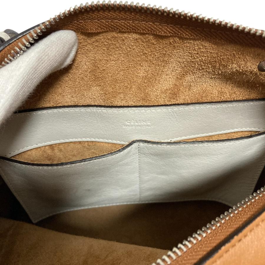 良品 CELINE セリーヌ 2WAY スモール ソフト キューブ ショルダーバッグ ハンドバッグ ブラウン レディース 古着 中古