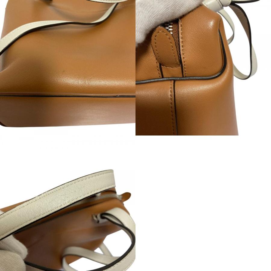 良品 CELINE セリーヌ 2WAY スモール ソフト キューブ ショルダーバッグ ハンドバッグ ブラウン レディース 古着 中古
