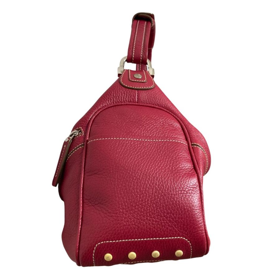 【美品】TOD’S　トッズ　ミキー　ワンショルダー　レザー　キャメル 美品 TODS トッズ ミキー シュリンクレザー ワンショルダーバッグ