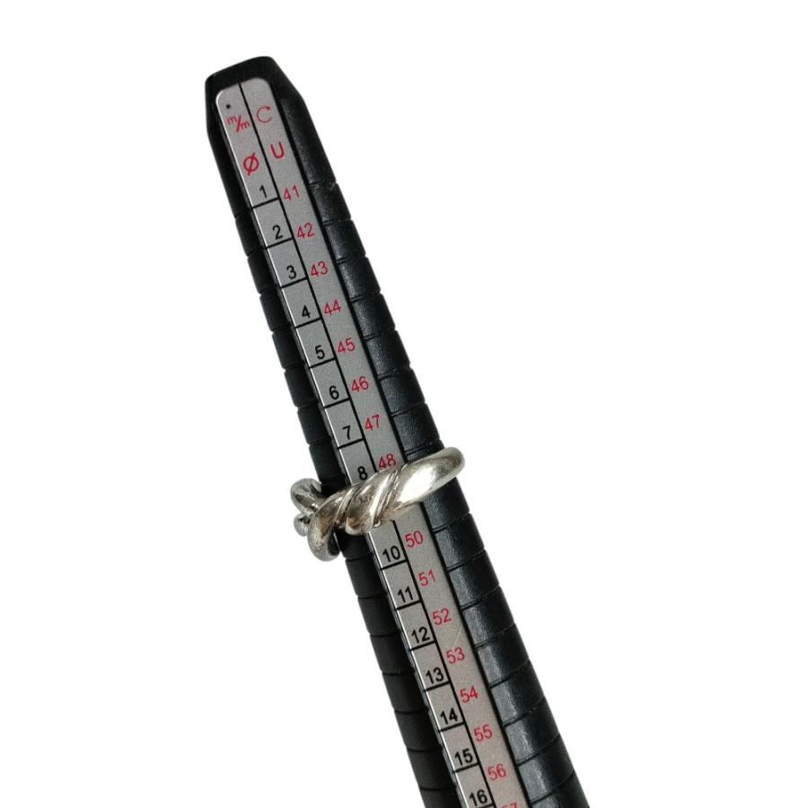 HERMES（エルメス） 良品 SV925トルサードリング 指輪 49 9号 シルバー