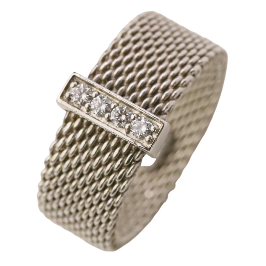 TIFFANY&Co.（ティファニー） 良品 Tiffany&Co 4Pダイヤ入り サマ