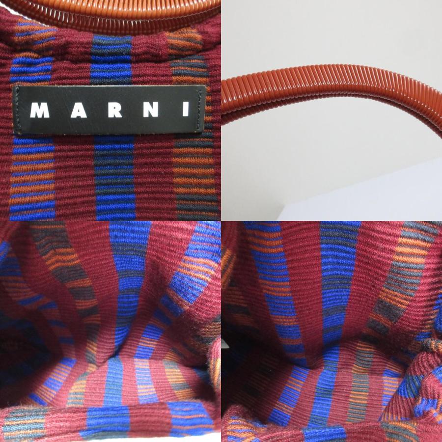 MARNI（マルニ） 美品 フラワーカフェ ボートバッグ ハンドバッグ 