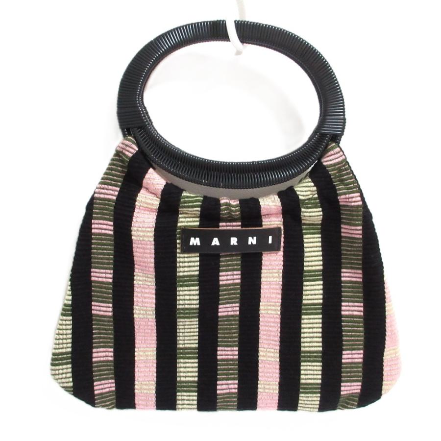 MARNI（マルニ） 良品 フラワーカフェ ボートバッグ ハンドバッグ 