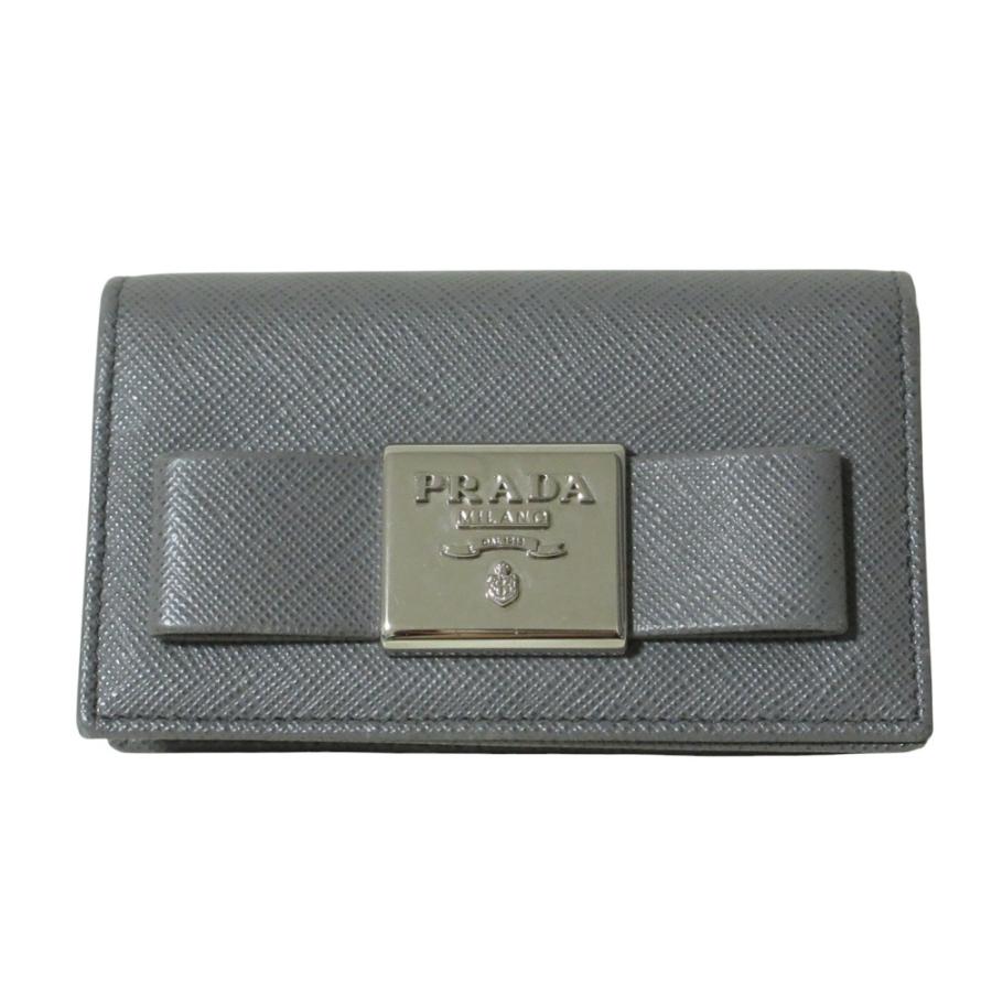PRADA（プラダ） 美品 フィオッコ サフィアーノレザー カードケース