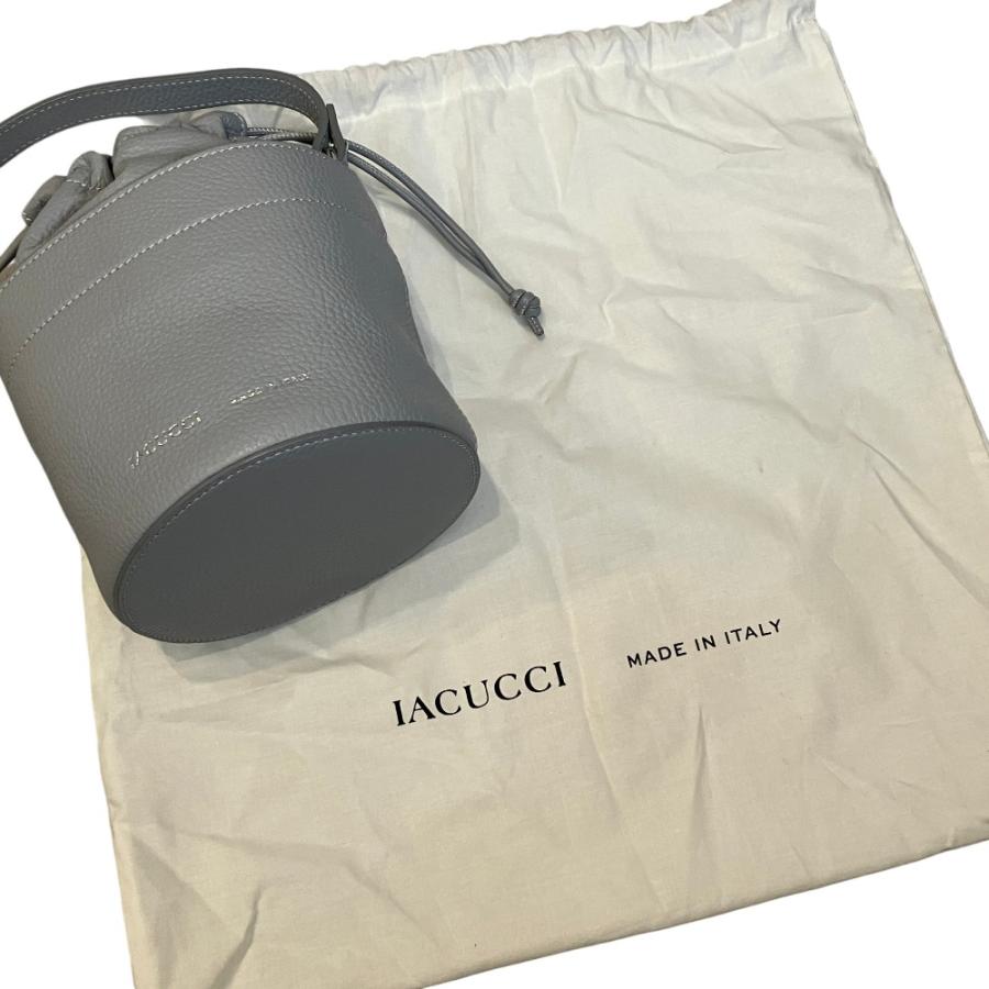 IACUCCI（イアクッチ） 美品 ジョイア 巾着ハンドバッグ グレー