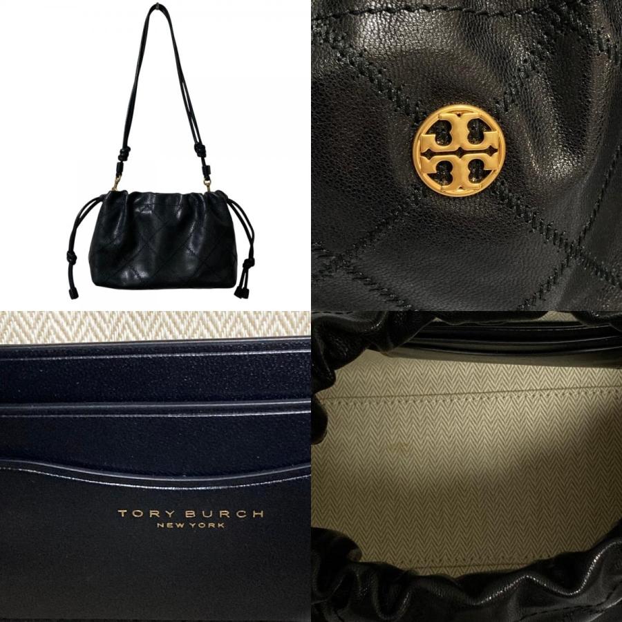 TORY BURCH（トリーバーチ） 良品 WILLA E/W ドローストリングバッグ