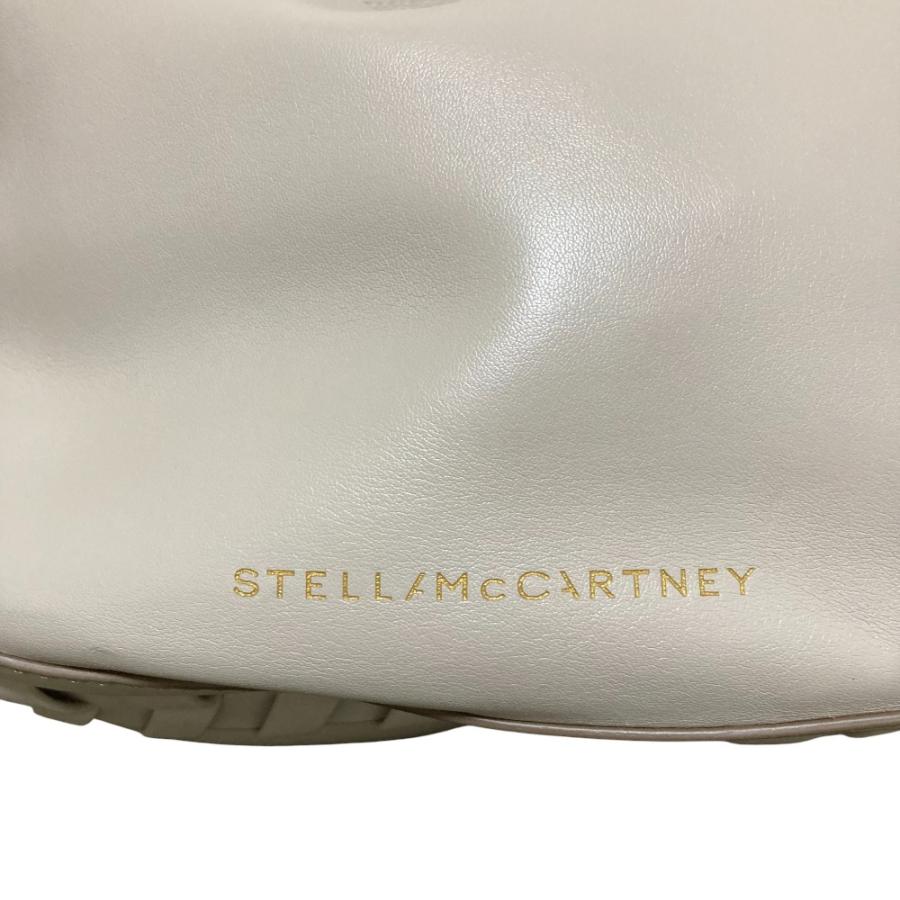 美品 STELLA McCARTNEY ステラマッカートニー Medium Zip  Logo Debossed Shoulder Bag ショルダーバッグ 700234 ホワイト レディース 古着 中古 USED Stella McCartney（ステラ・マッカートニー） 美品 Medium Zip Logo