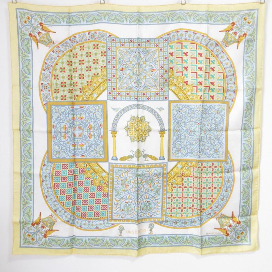 HERMES（エルメス） 良品 CIELS BYZANTINS カレ90 シルクスカーフ