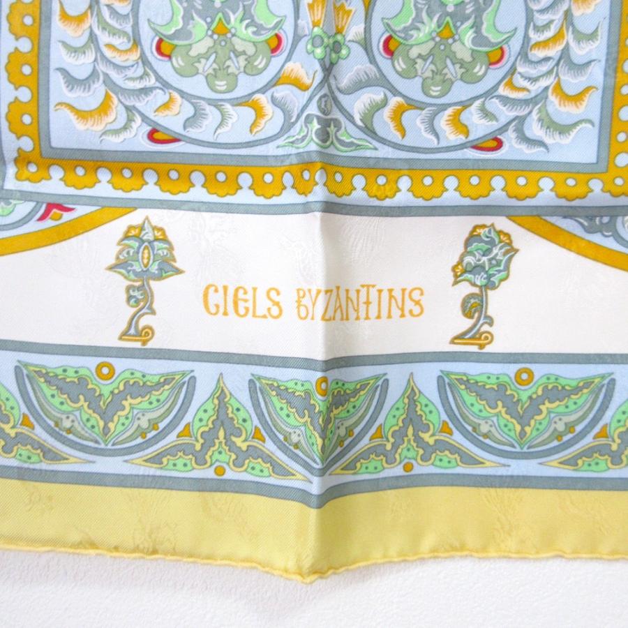 HERMES（エルメス） 良品 CIELS BYZANTINS カレ90 シルクスカーフ