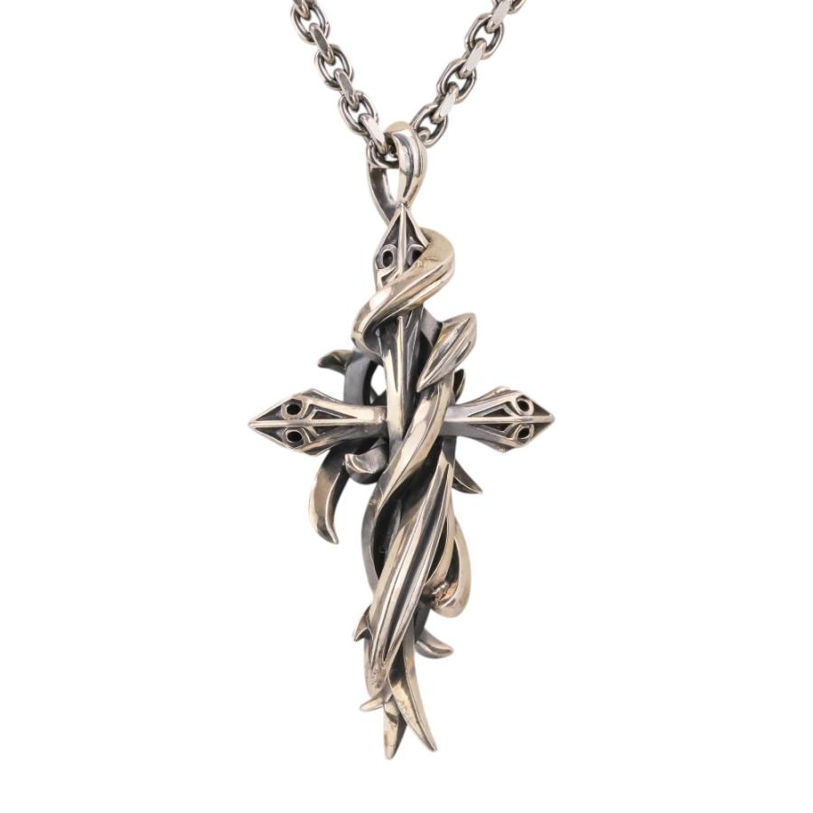 美品 M'S COLLECTION エムズコレクション TENTACLES CROSS PENDANT L