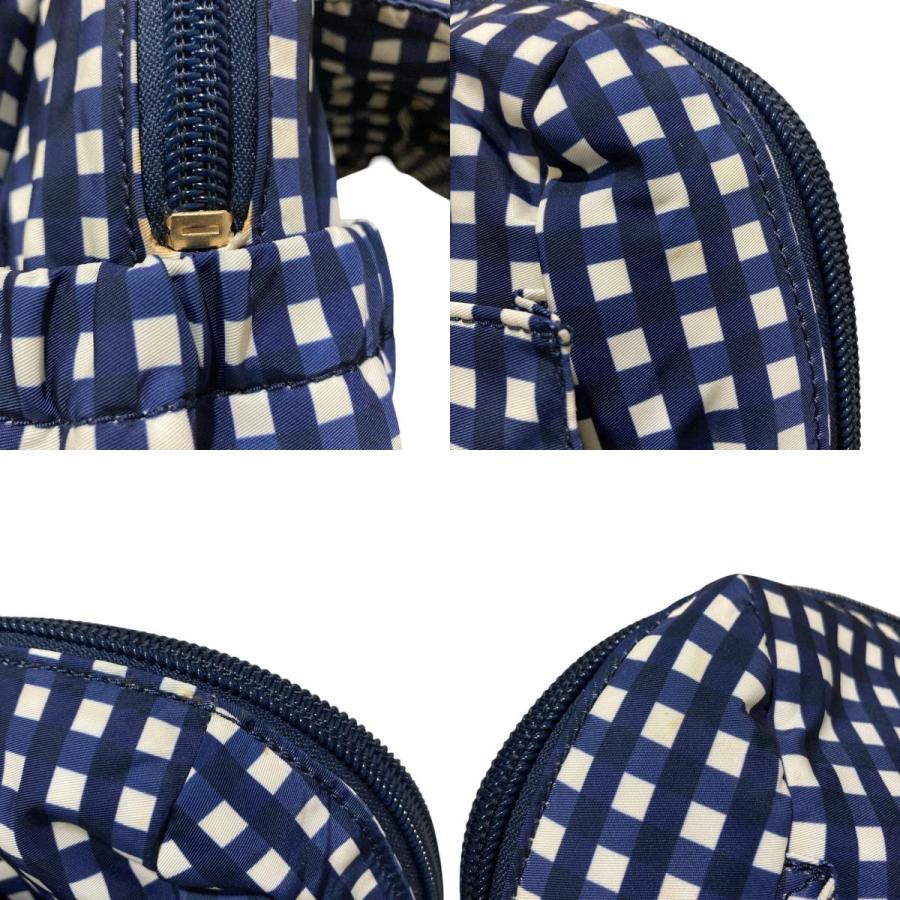 Tory Burch チェック柄 2wayショルダーバッグ TORY BURCH（トリーバーチ） ミニボストンバッグ 刺しゅう入り 2WAY