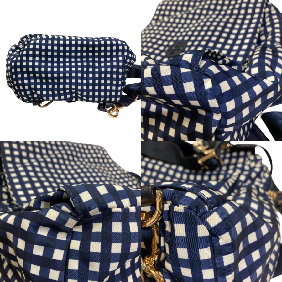 TORY BURCH（トリーバーチ） 良品 チェック柄 リュックサック マザーズ 