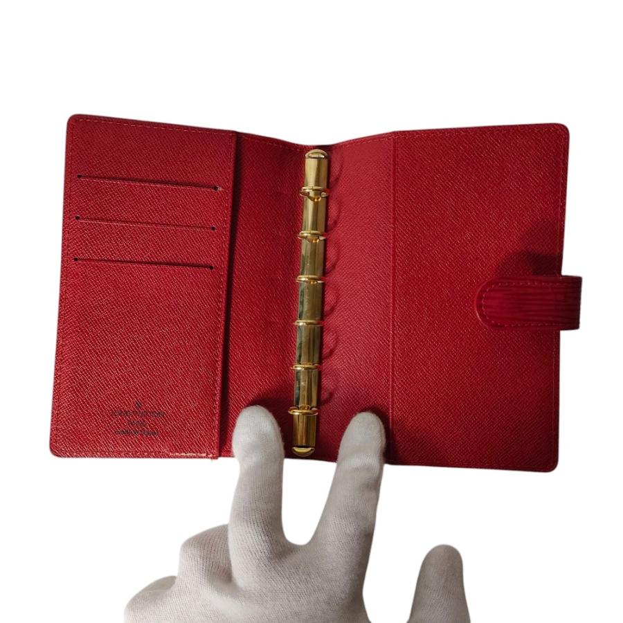 LOUIS VUITTON（ルイ・ヴィトン） 良品 レザー エピ アジェンダ PM 6穴