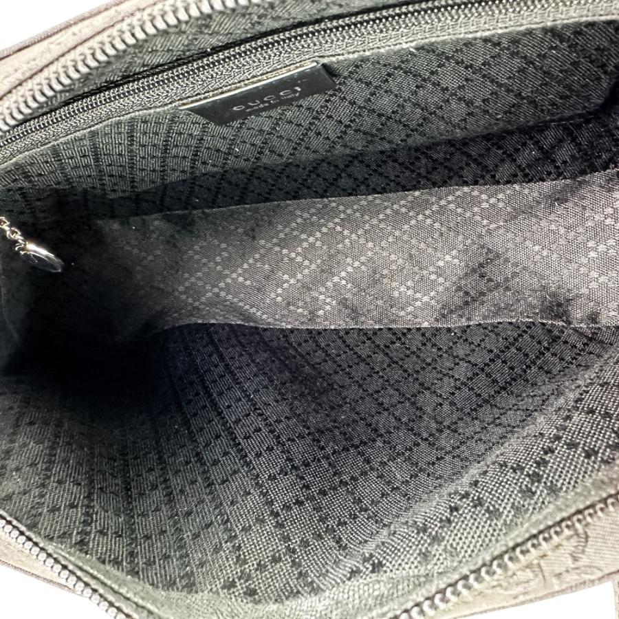 美品 GUCCI グッチ GGナイロン ショルダーバッグ 001 3074 002046 ブラック レディース 古着 中古 USED GUCCI（グッチ） 美品 GGナイロン ショルダーバッグ 001 3074 002046