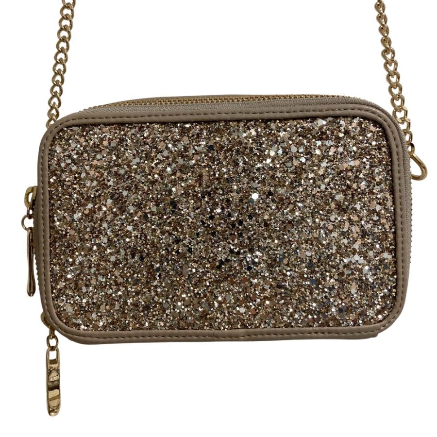 DIANA（ダイアナ） 新品同様 グリッター チェーンショルダーバッグ