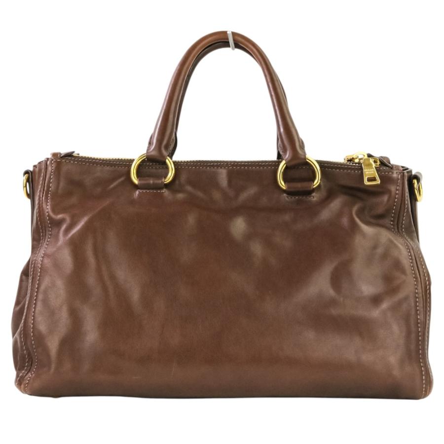 PRADA（プラダ） 良品 レザー 2WAY ハンドバッグ BN2324 ダーク