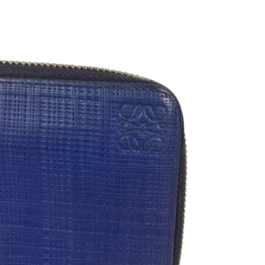 LOEWE（ロエベ） 美品 リネン レザー ラウンドファスナー ロング