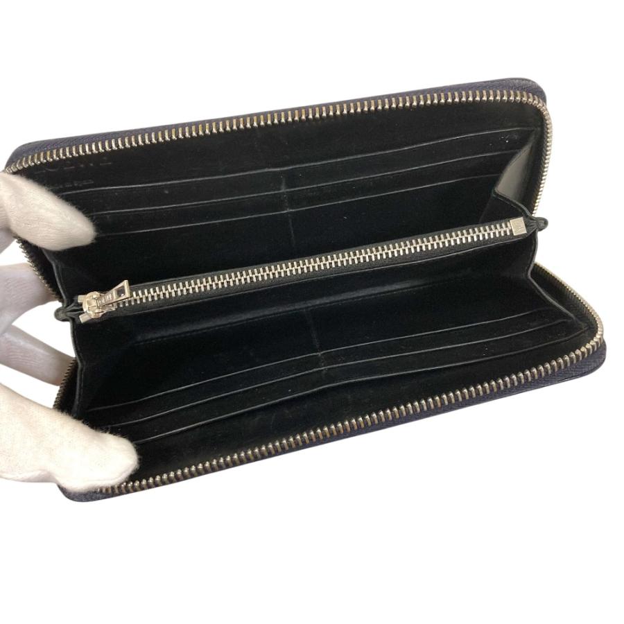 LOEWE（ロエベ） 美品 リネン レザー ラウンドファスナー ロング