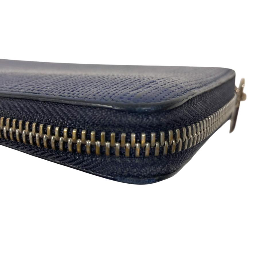 LOEWE（ロエベ） 美品 リネン レザー ラウンドファスナー ロング