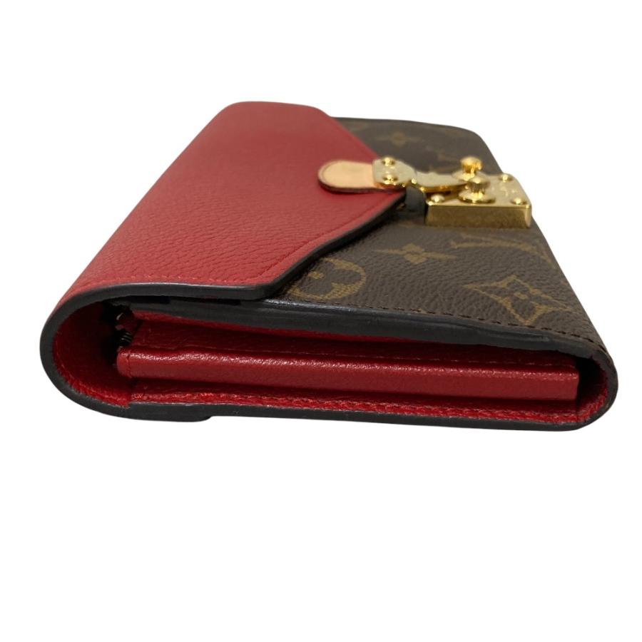 ルイヴィトン モノグラム ポルトフォイユ パラス レッド M58414 長財布 LOUIS VUITTON（ルイ・ヴィトン） 良品 ポルトフォイユ パラス