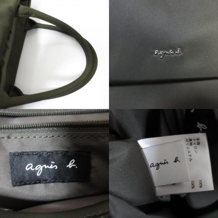 agnes b.（アニエスベー） 美品 Agnes b ナイロン トートバッグ カーキ