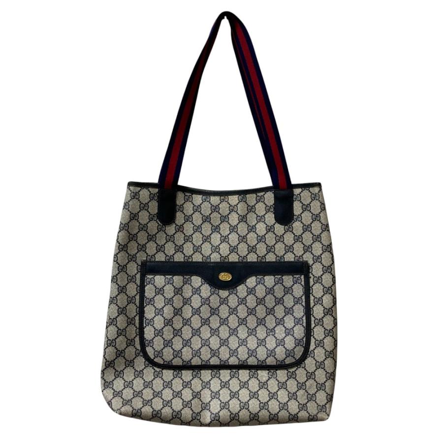 GUCCI（グッチ） 良品 GGプラス オールドグッチ シェリーライン トート