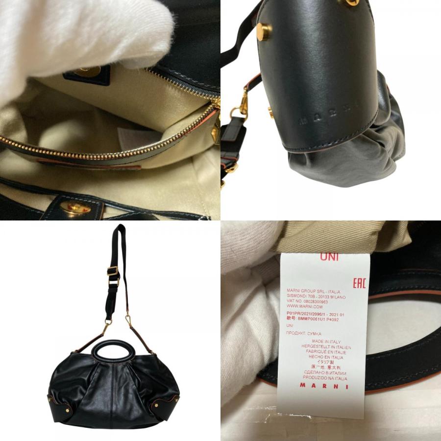 MARNI（マルニ） 新品同様 レザー バルーンバッグ 2WAY ショルダー 