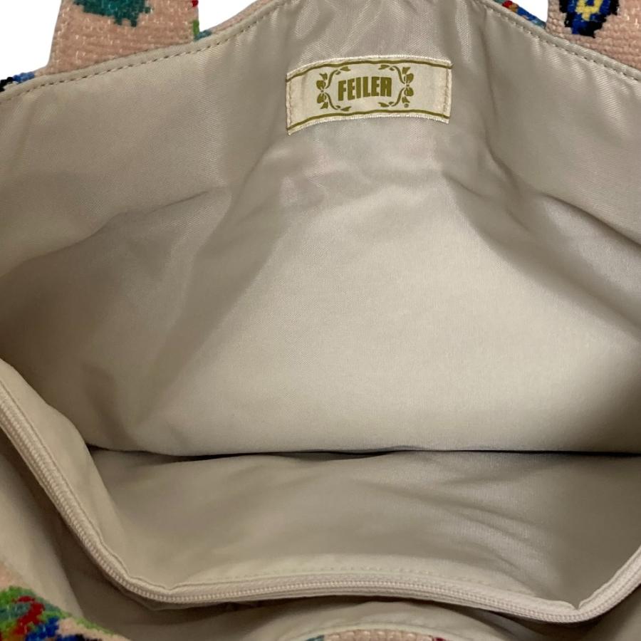 feiler（フェイラー） 美品 ハイジ シュニール織り トートバッグ