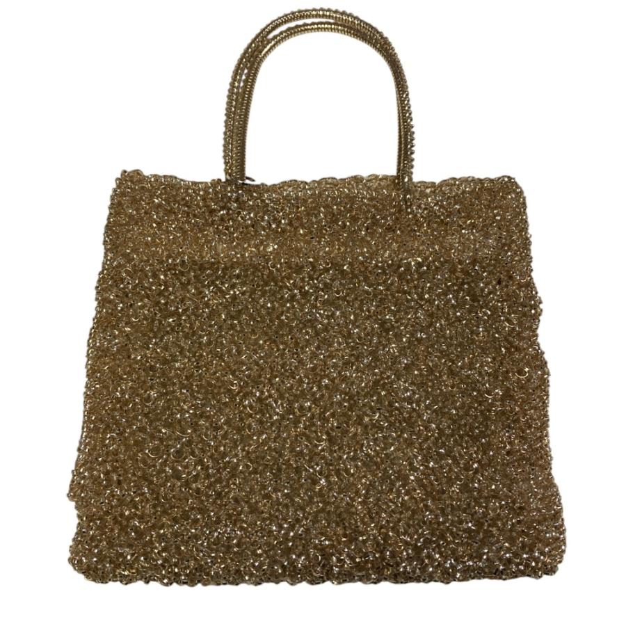 美品✨アンテプリマ ワイヤーバッグ シャンパンゴールド ポーチ付き ANTEPRIMA - ◇アンテプリマ◇ ラージサイズ / シャンパン ゴールド
