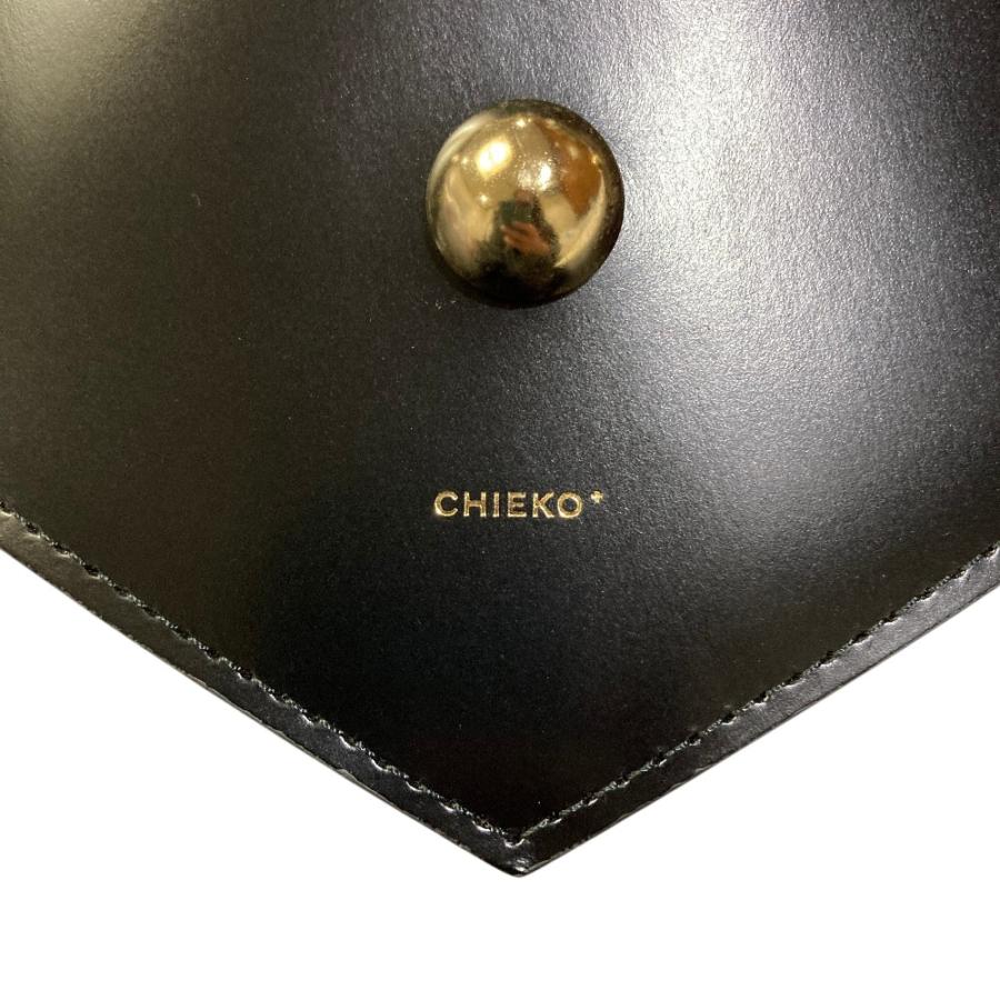 chieko+ ハート型透明プラスチッククラッチバッグ 新品同様 CHIEKO+ チエコプラス ハート ハンドバッグ ブラック