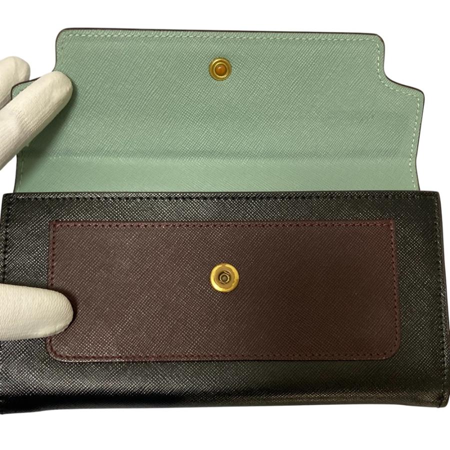 美品 MARNI マルニ サフィアーノレザー ロングウォレット 長財布 マルチカラー  レディース 古着 中古 USED MARNI（マルニ） 美品 サフィアーノレザー ロングウォレット 長財布