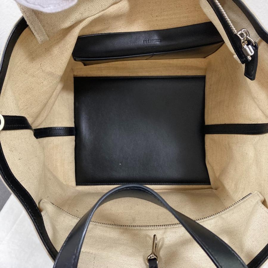 JIL SANDER（ジルサンダー） ワンダースクエア レザー×キャンバス