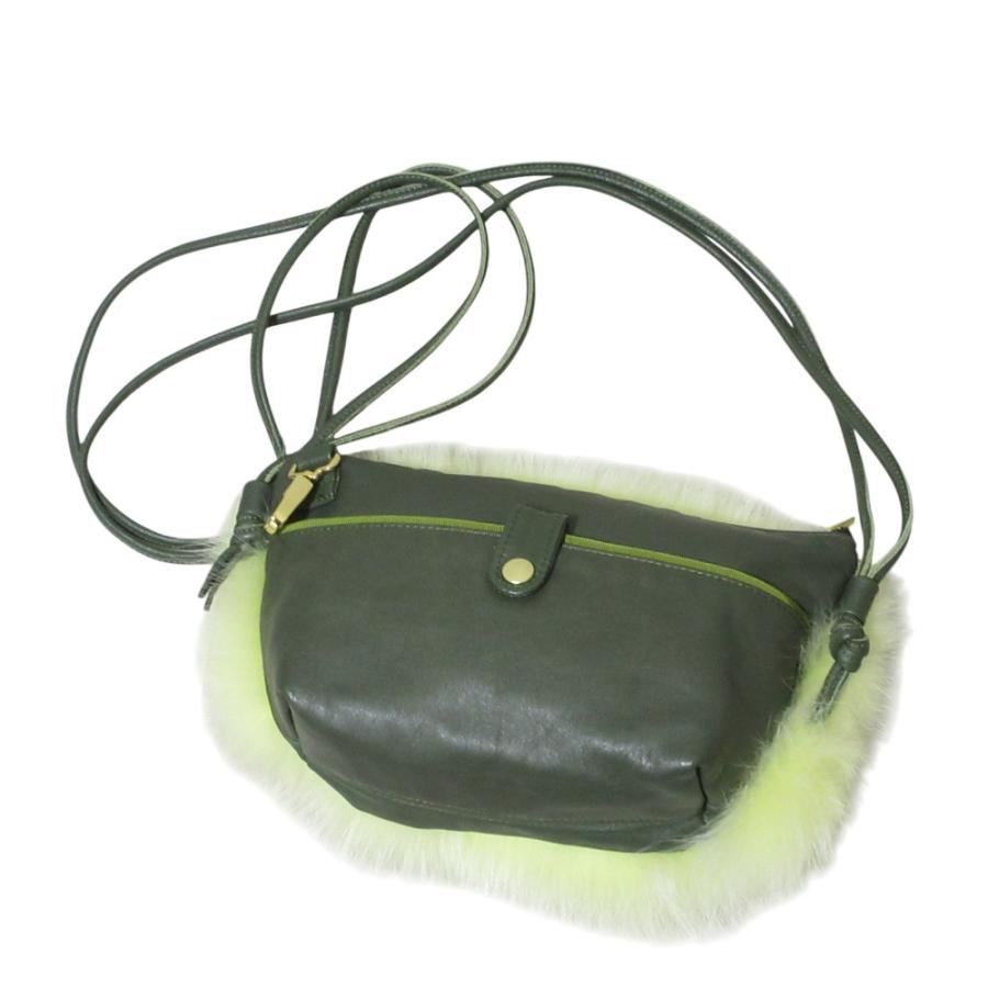 LUDLOW（ラドロー） 美品 ファー付き レザー ショルダーバッグ 