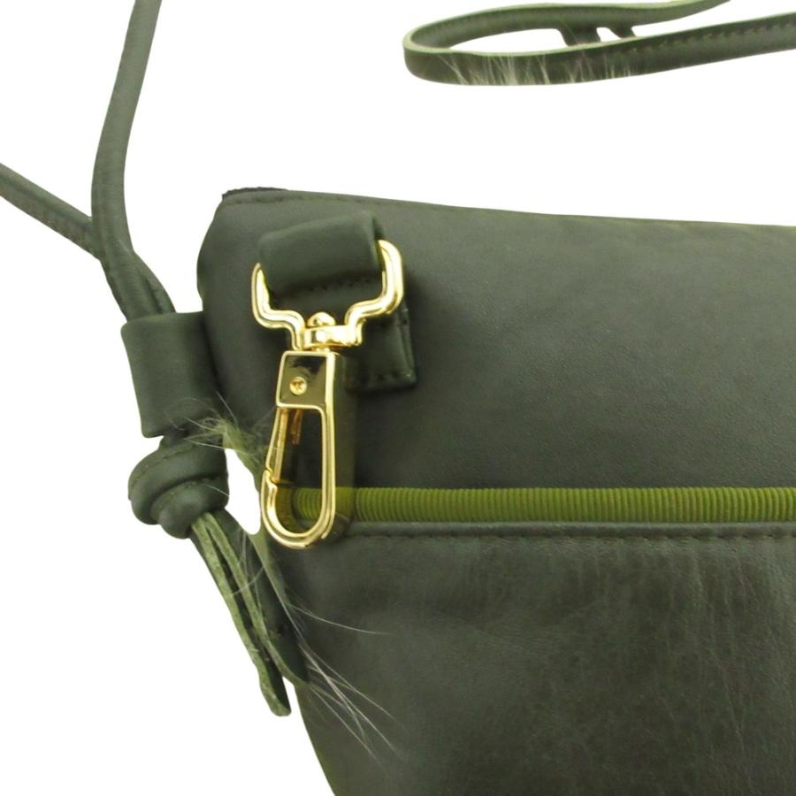 LUDLOW（ラドロー） 美品 ファー付き レザー ショルダーバッグ 
