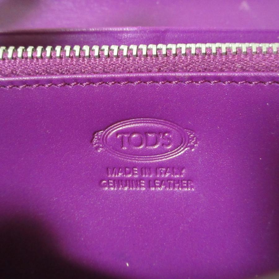 美品 TOD'S トッズ ゴンミーニ レザー ロングウォレット 長財布