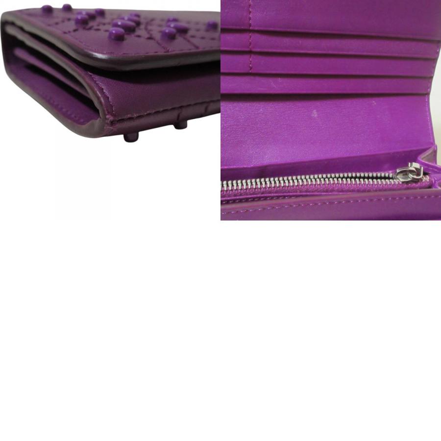 美品 TOD'S トッズ ゴンミーニ レザー ロングウォレット 長財布