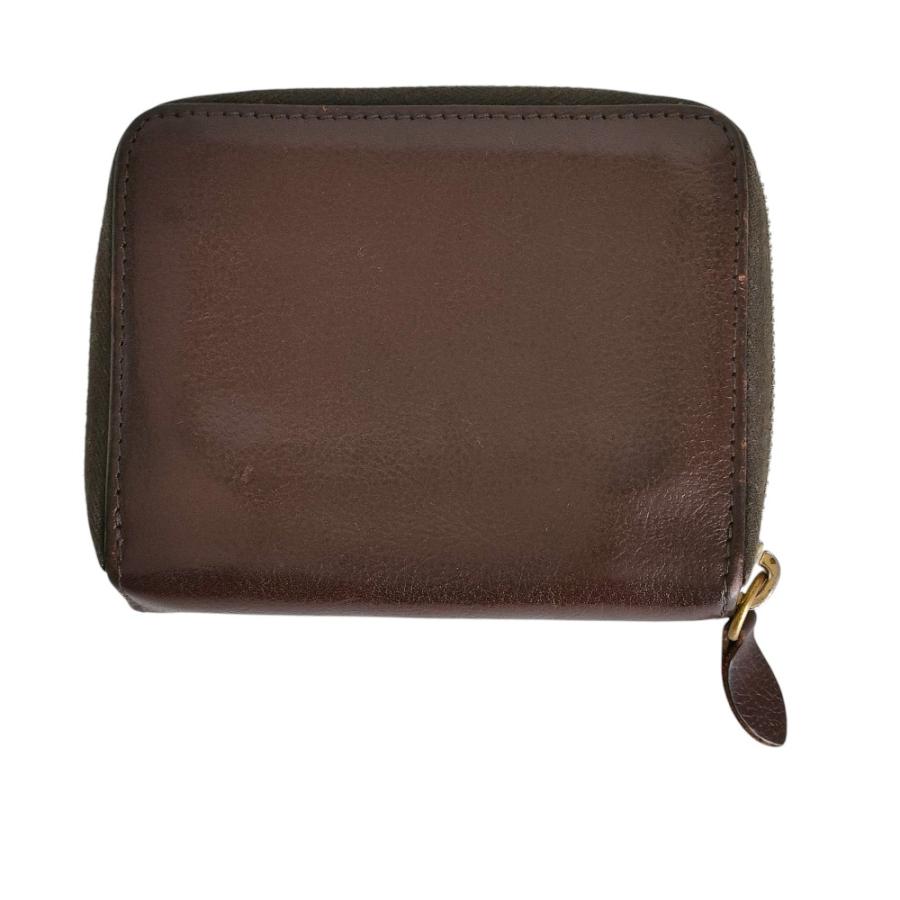 IL BISONTE（イルビゾンテ） 美品 レザー ロゴ型押し コンパクトジップ
