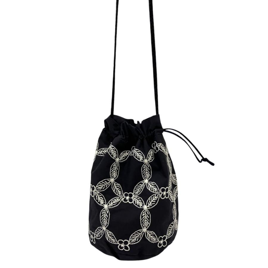 ミナペルホネン  hanaha ショルダーバッグ　ネイビー mina perhonen（ミナペルホネン） 良品 23AW mina perhonen hanaha