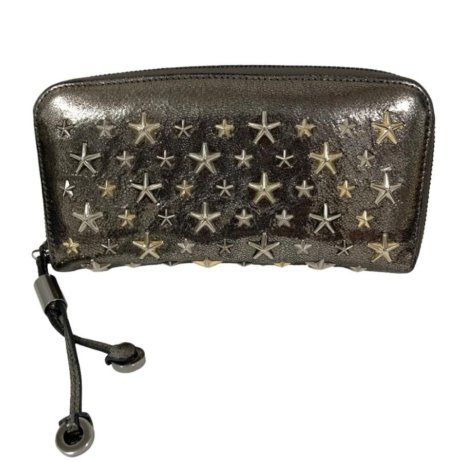 JIMMY CHOO（ジミーチュウ） 良品 スタースタッズ ラウンドジップ