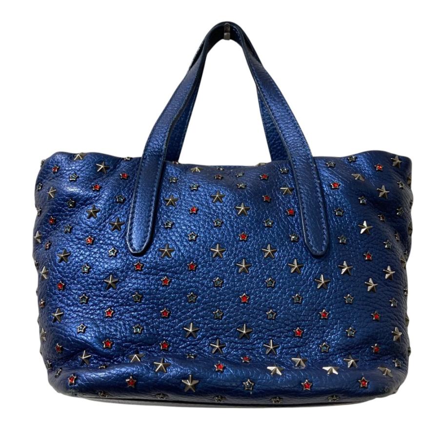 良品 JIMMY CHOO ジミーチュウ ミニサラ カラースタースタッズ 2WAY 