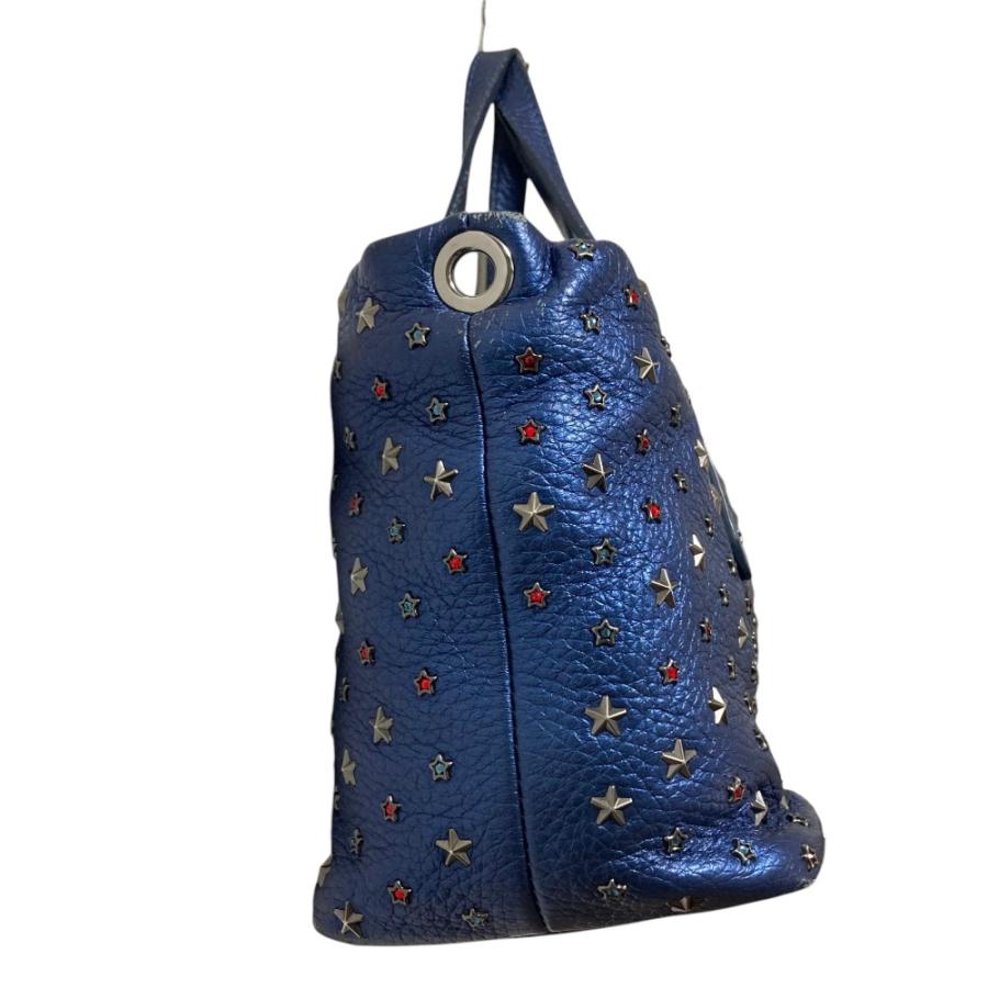 良品 JIMMY CHOO ジミーチュウ ミニサラ カラースタースタッズ 2WAY 