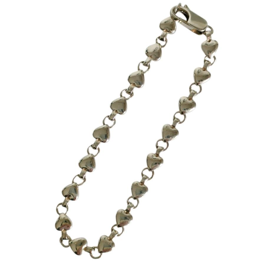 TIFFANY&Co.（ティファニー） 美品 TIFFANY&Co 925 パフハートブレス