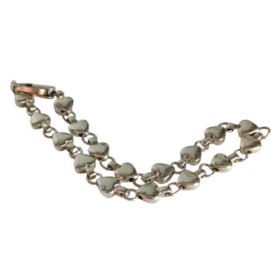 TIFFANY&Co.（ティファニー） 美品 TIFFANY&Co 925 パフハートブレス