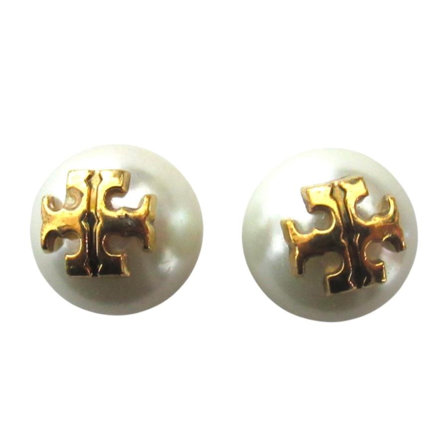 TORY BURCH（トリーバーチ） 良品 フェイクパール スタッドピアス 