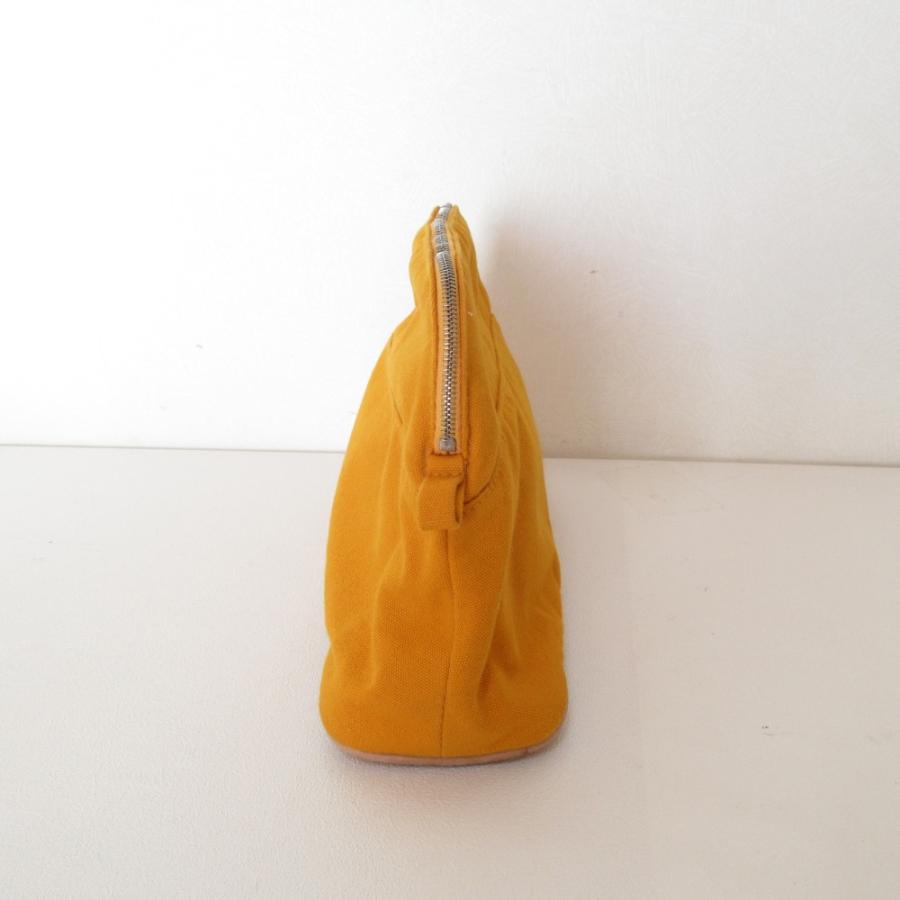 HERMES（エルメス） 良品 ボリードポーチ MM コットンキャンバス 