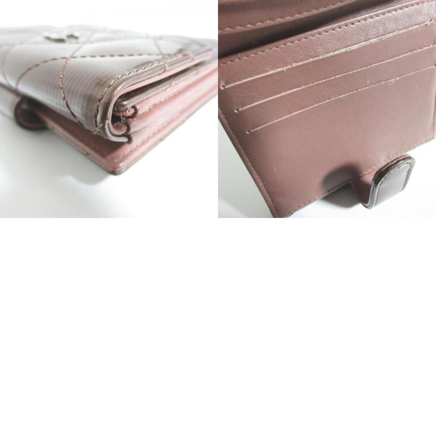 CHANEL（シャネル） 良品 マトラッセ パテントレザー Wホック