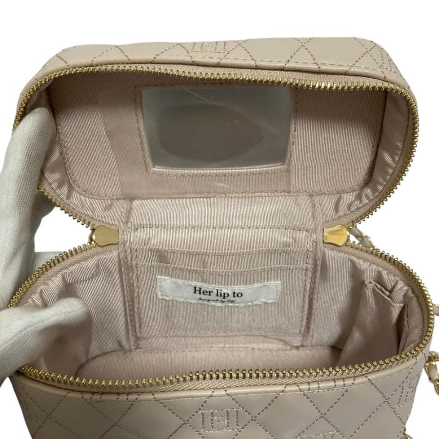 未使用 25SS Her lip to ハーリップトゥ Monogram Quilted Vanity Bag 