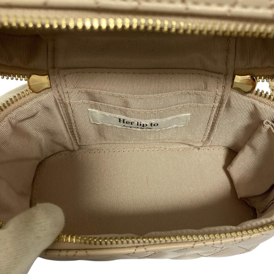未使用 25SS Her lip to ハーリップトゥ Monogram Quilted Vanity Bag 